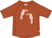 Lässig - UV-Badeshirt mit kurzen Ärmeln für Kinder - Tukan - Rust