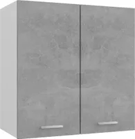 Hängeschrank Betongrau 60x31x60 cm Spanplatte ❀ Hohequalität