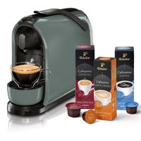 Tchibo Cafissimo Pure Kaffeemaschine Kapselmaschine inkl. 30 Kapseln für Caffè Crema, Espresso und Kaffee, Arctic Green