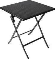 Stół ogrodowy 13006, HDPE, rattanowy, kwadratowy, 61,5 x 61,5 x 73 cm