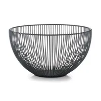 Zeller Obstschale, Metall, 25x14 cm, schwarz