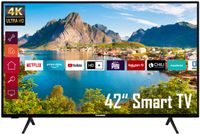 Telefunken XU42K700 42 Zoll Fernseher/Smart TV (4K, HDR Dolby Vision, Triple-Tuner) - 6 Monate HD+