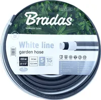 Bradas Gartenschlauch WHITE LINE 1/2" silber/weiß 20 m