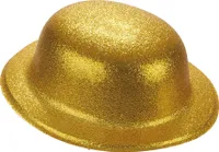 Glitzernder Silvester-Hut Melone gold