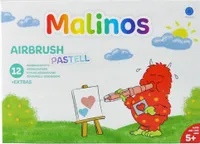Amewi Malinos Airbrush Pastell, 12 Stifte und 8 Schablonen
