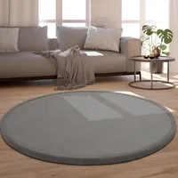 Kinderteppich Rund Kinderzimmer Teppich Baby Spielteppich Flauschig Rutschfest Grösse 200 cm Rund