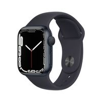 Apple Watch Series 7 GPS 45 mm hliníkové v polnočnej čiernej farbe so športovým remienkom v polnočnej čiernej farbe MKN53TY/A