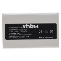 vhbw 1x Akku kompatibel mit Fortuna Clip-On Bluetooth GPS Handy Smartphone Telefon (700 mAh, 3,7 V, Li-Ion)