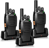 Retevis H777 Funkgerät, PMR Funkgeräte mit Frequenzbindung mit einem klick, Taschenlampe, Robust, EIN-klick-Alarm, VOX, walkie talkie für Camping