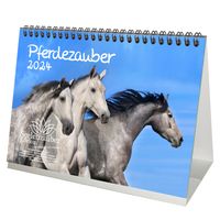 Pferdezauber DIN A5 Tischkalender für 2024 Pferde und Fohlen - Seelenzauber