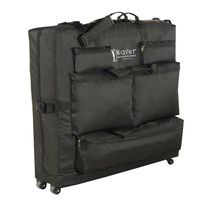 Master Massage Transportkoffer mit Schultergurt & Rädern für 64cm79cm Massageliegen Nylon noch leichterer Transport-Schwarz