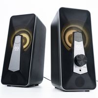 ELEGIANT PC Lautsprecher Stereo Bass Speaker Multimedia Boxen für PC Computer