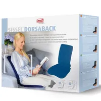 Keilkissen Sitzkeil Orthopädisches Sitzkissen Lesekissen Grau/Blau