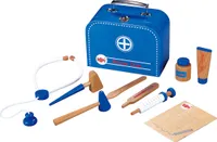Lelin 50011 Holz - Doktorkoffer - Set, 10 teilig