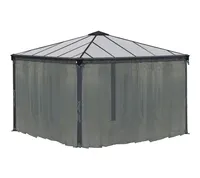 Palram - Canopia | Sieť proti hmyzu pre 3 - 4m altánky, antracitová