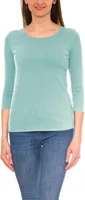 Alkato Damen Shirt 3/4 Arm mit Rundhals, Farbe: Mineralgrün, Größe: S