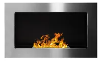 Gel- und Wand - Ethanol - Kamin, Edelstahl, 65cm