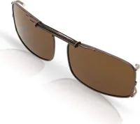City Vision Brillen Aufsatz Polarisiert Clip On Herren Praktisch Stylisch 30449 Braun
