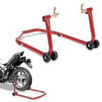 Motorrad Montageständer Hinten breitenverstellbar Transportständer Rot für fast alle Motorräder geeignet