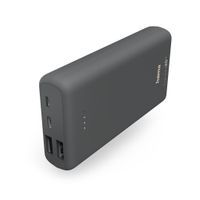 Hama Powerbank Supreme 20HD 20.000 mAh 2x USB-A  1x USB-C Grau