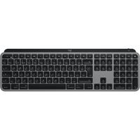 Logitech MX Keys f/ Mac - Plná velikost (100%) - RF Wireless + Bluetooth - QWERTZ - šedá