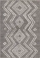 Taznaxt Berber teppich kurzflor rechteckig 240x340cm schwarz