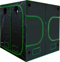 Kingpower Grow Zelt für Pflanzen Zuchtzelt Gewächshaus Box Garten Anzucht Gemüse Kräuter Grow Schrank Indoor 200 x 200 x 200 cm Blumen klein Tomaten Hydro Green