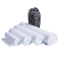 LightDRY Mikrofaser Handtuch Reisehandtuch für Sport und Trekking, Extra saugfähig & antibakteriell - Weiß - 80x160cm