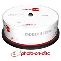 PRIMEON DVD-R 4.7GB/120Min/16x Cakebox (25 Disc)