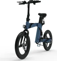 E-Bike Klappräder Blau 20 Zoll Elektrofahrrad mit 36V/8Ah AKKU, 250W Motor, 25km/h Reichweite von 70-90 km Falt-E-Bike, 7-Gang SHIMANO