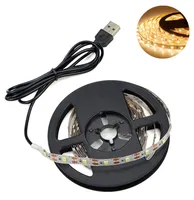 4m LED Streifen SMD 2835 USB TV Hintergrundbeleuchtung Lichtband Lichtleiste, Warmweiß