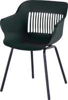 Hartman Outdoor 2er Set Gartenstühle Jill Rondo Dunkelgrün/Anthrazit