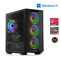 CSL Gaming PC AMD Ryzen 5 7600, 5200 MHz, Radeon RX 6600, 16 GB DDR5 RAM 1000 GB, Windows 11, USB 3.2 | M10500H