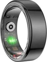 Colmi R02 Smart Ring, überwacht Herzfrequenz, Schlaf & Blutsauerstoff, Schrittzähler, IP68 - Farbe: schwarz - Größe: 8