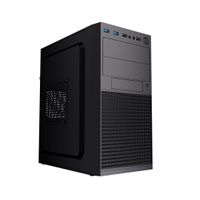 Gembird Mini-Tower-Computergehäuse Fornax K300, Micro-ATX, 2x USB 3.0 + 2x USB 2.0, schwarz