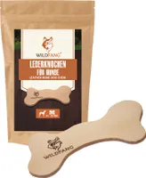 Lederknochen S für Hunde bis 10 kg - Hundespielzeug, Kauleder, Leder Kauknochen, Welpen Spielzeug