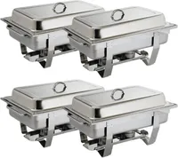 Olympia Milan Chafing Heiße Theke Set (4 Stück)
