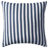 vidaXL Poduszki ogrodowe 4 szt. wzór w paski 45 x 45 cm granatowy