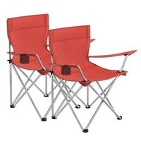 SONGMICS Campingstuhl mit Flaschenhalter 2er-Set bis 150 kg belastbar klappbar Klappstuhl mit robustem Gestell komfortabel Outdoor Stuhl