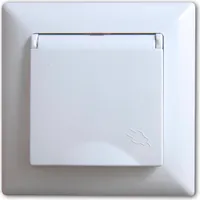 Gunsan Visage Steckdose mit Deckel Unterputz Weiss