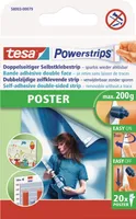 tesa Powerstrips lepiace pásky na plagáty, balenie 20 kusov, na predmety do 200 gramov