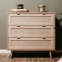 Dokončiť Kommode Bali 03A Sonoma-Eiche und Raffia-Druck
