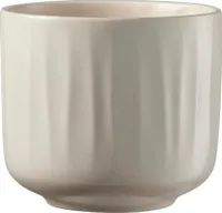 Übertopf Soendgen Bagua Keramik Ø 19 cm H 17 cm creme lasur