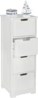 Szafka łazienkowa luis w stylu wiejskim mdf 30 x 83 x 30 cm biały | Wohnling