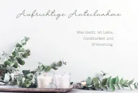 Trauer – Beileid - Unverpackt – plastikfreie Verpackung