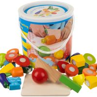 31tlg Obst und Gemüse Schneiden Lebensmittel Kinderküche Küchenspielzeug 9430 