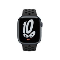 Apple WATCH Nike Series 7 45mm GPS Aluminiumgehäuse Mitternacht Sportarmband Anthrazit Schwarz