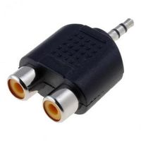 Logo Audio redukce Jack (3.5mm) samec - 2x CINCH samice stereo