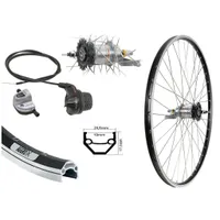 Aggro-X 28" Hinterrad Shimano schwarz 3 Gang Nexus Nabenschaltung mit Rücktritt+Zubehör Drehgriff