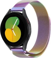 Strap-it Milanese Armband - Kompatibel mit Samsung Galaxy Watch 5 Armband 40mm Edelstahl Armband mit Magnetverschluss - Ersatzarmband - Hochwertiges Material - für Smartwatch 20mm Armband Bunt